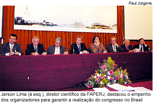 Jerson Lima, diretor científico da FAPERJ, destacou o empenho dos organizadores para garantir a realização do congresso no Brasil