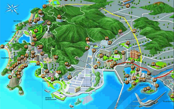 Detalhe do Mapa da Ciência da cidade do Rio