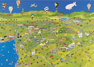 Mapa de São Cristóvão por J. Araujo