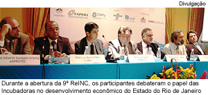 Durante a abertura da Nona ReINC, os participantes debateram o papel das Incubadoras no desenvolvimento econômico do Estado do Rio de Janeiro