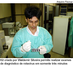 Kit criado por Waldemir Silveira permite realizar exames de diagnóstico de rotavírus em somente três minutos