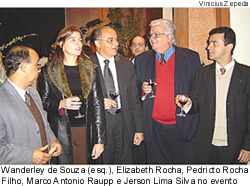 Wanderley de Souza, Elizabeth Rocha, Pedricto Rocha Filho, Marco Antônio Raupp e Jerson Lima  